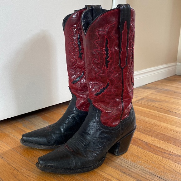 Dan Post Two Tone Western Boots - Picture 8 of 8